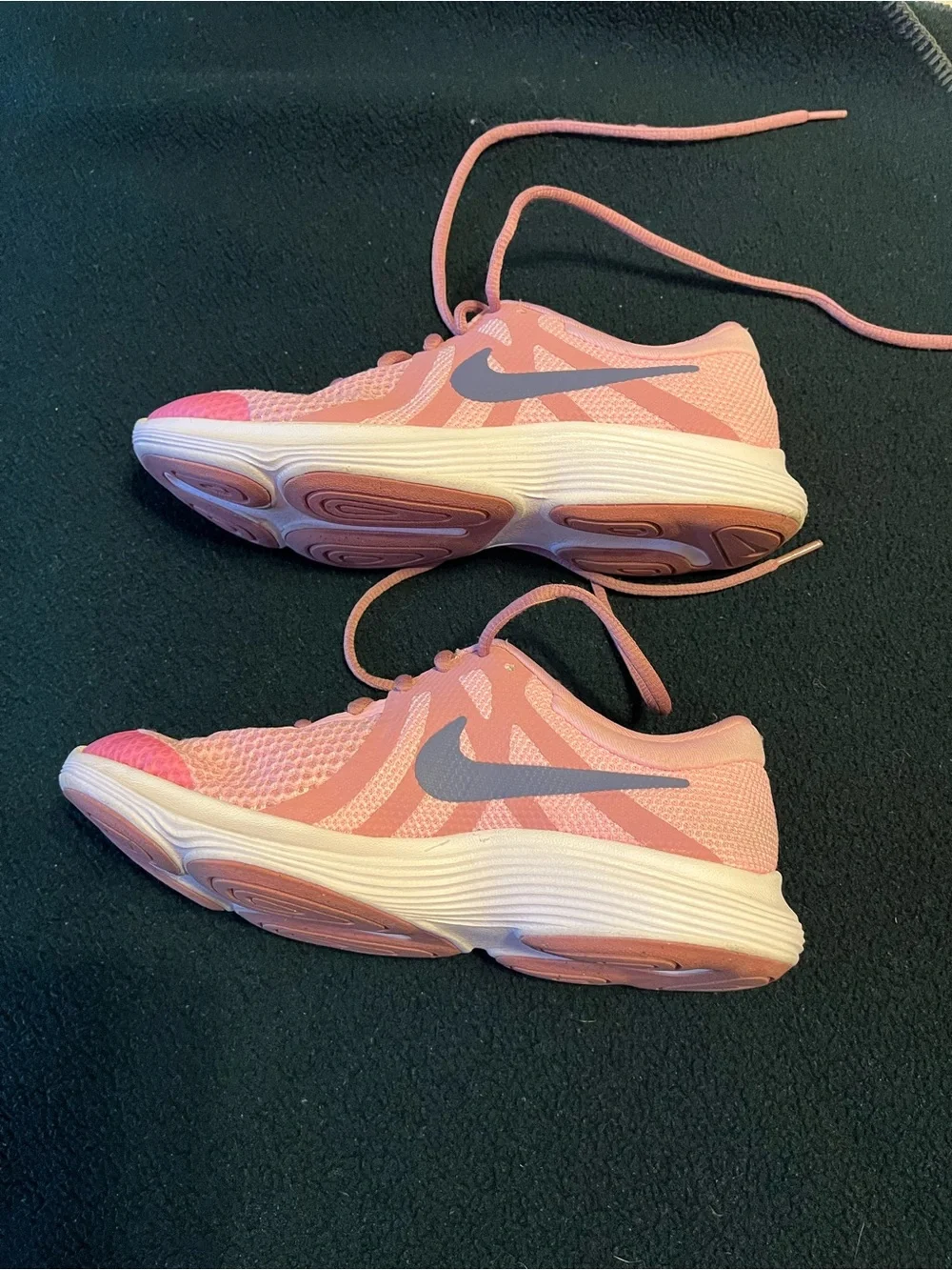 Nike Two Tone Pink Athletic Sneakers with Mesh Upper